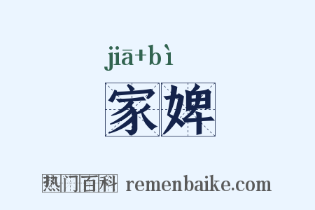 家婢是什么意思的图片